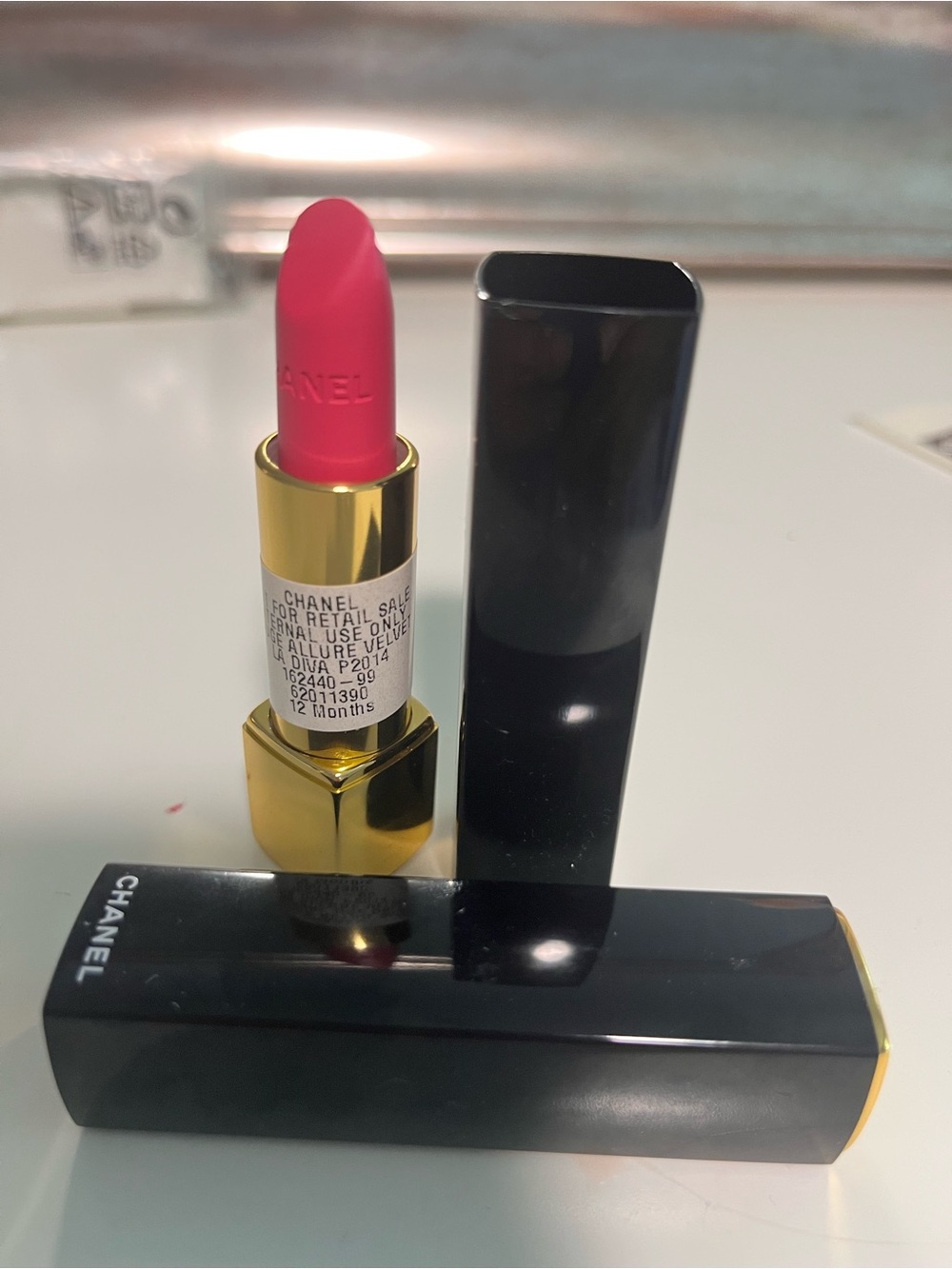 CHANEL Rouge Allure Velvet Lipstick Pink Shade Sample Luxury Makeup